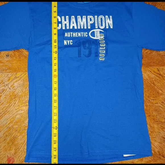NWT Mens Champion Blue Authentic Athletic Apparel Tee Shirt size Medium. - Picture 6 of 6